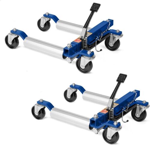 TUFFIOM Hydraulic 1500-lbs Car Skates, 12'' Wheel Vehicle Positioning Jack, Set of 2  - Lot 79