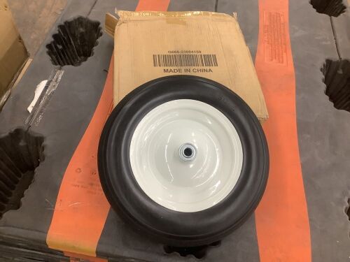 Ribbed Pneumatic Replacement Wheel for Wheelbarrow  - Lot 313