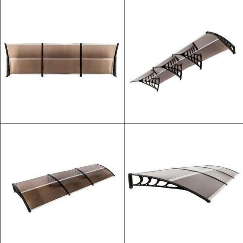 Outdoor Polycarbonate Window Door Awning 39.37" x 118.11"  - Lot 343