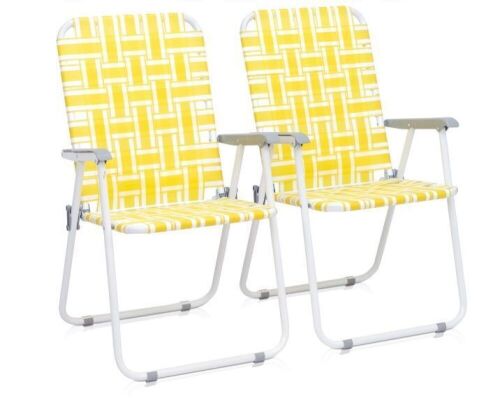 Patio Lawn Chair Set, 2 Pack  - Lot 373
