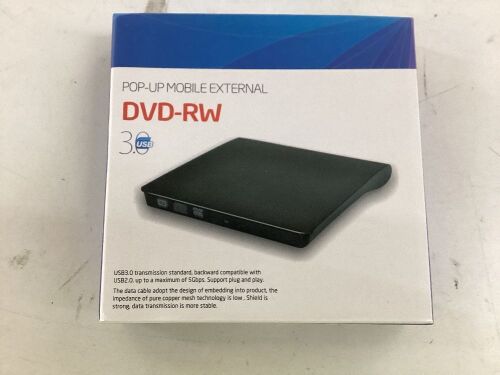 Pop-up Mobile External DVD-RW  - Lot 207