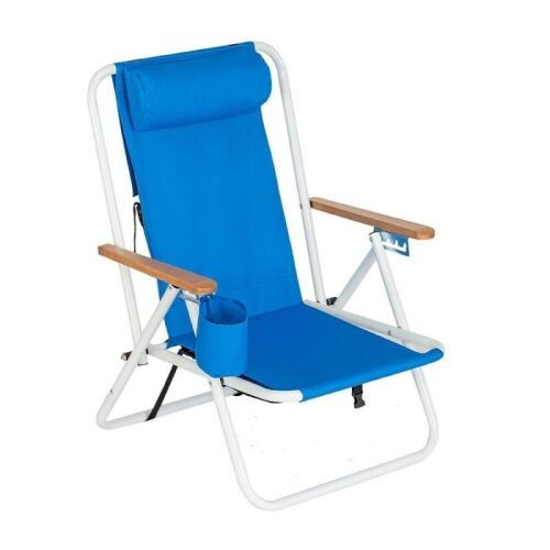 Portable Beach Folding Recliner Lounge Chair - Lot 658