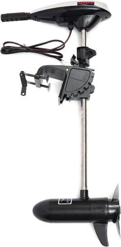 Electric Trolling Motor 45LBS Thrust Saltwater Transom Mounted w/LED Battery Indicator 8 Variable Speed - Lot 66