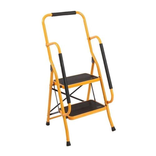 Anti-Slip 2 Step Portable Ladder with Handgrip, 330 lb. Capacity - Lot 250
