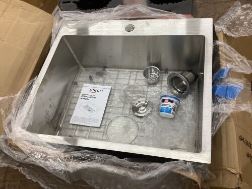 Stainless Steel Kitchen Sink  - Lot 101
