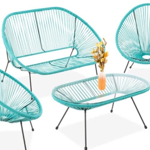 All-Weather Acapulco Loveseat and Table Only - Lot 11