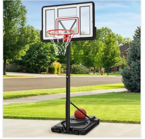 Adjustable Regulation-Size Basketball Hoop w/ Fillable Base, 2 Wheels - Lot 14