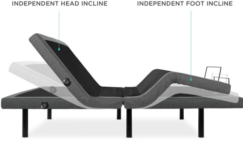 Twin XL Adjustable Bed Base with Massage, Remote, USB Ports - Lot 17