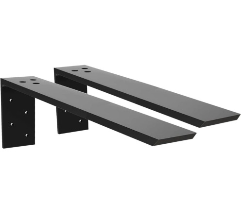 Lot of (3) 2-Pack Heavy Duty Countertop Hidden Bracket Shelf Bracket 20" x 8" x 2 1/2" - Lot 246