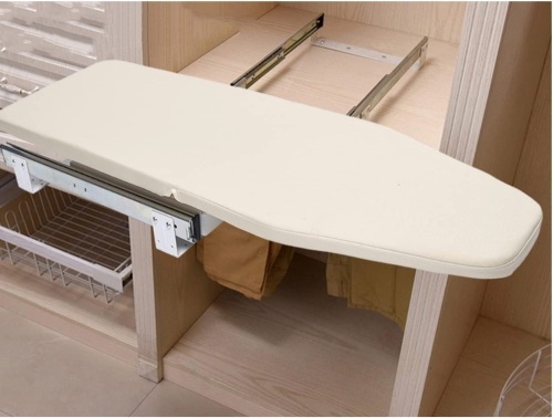 Pull Out Ironing Board 12” x 32” Retractable Hidden Ironing Board - Lot 589