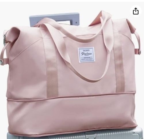 Travel Duffel Bag, Sports Tote Gym Bag, Shoulder Weekender Overnight Bag for Women - Lot 261