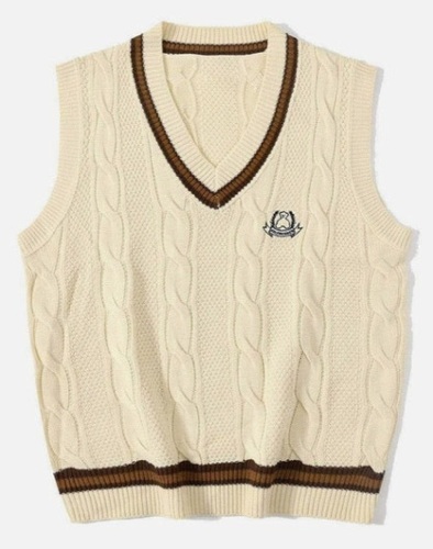 Aelfric Eden Vintage Preppy Style Knit Sweater Vest size m - Lot 264