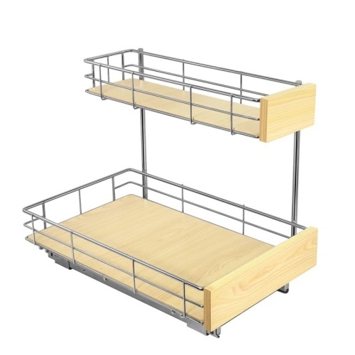 LYNK PROFESSIONAL® Select™ Slide Out Under Sink Kitchen Cabinet Organizer 11.5"W x 18"D, Wood  - Lot 210