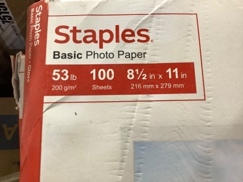 Lot of 2 basic photo paper- 200 sheets total - Lot 282