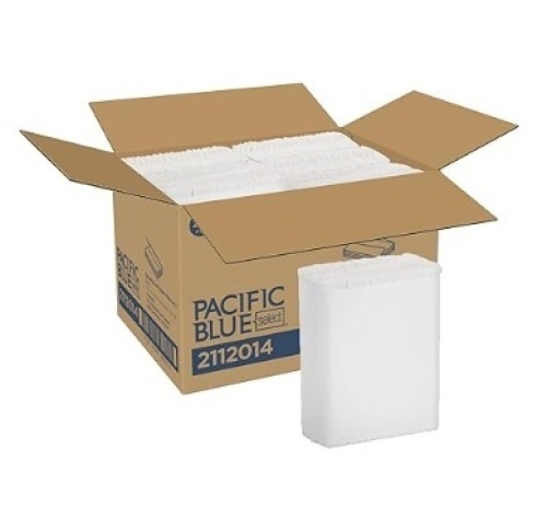 Georgia-Pacific Professional Series Premium 1-Ply C-Fold Paper Towels by GP PRO (Georgia-Pacific); White; 2112014; 200 Towels Per Pack; 6 Packs Per Case - Lot 286