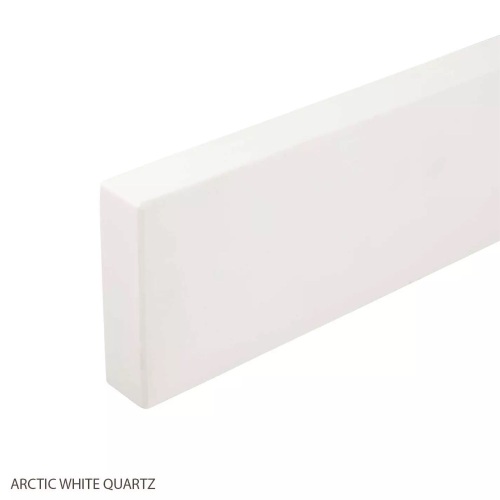 31" Quartz Vanity Backsplash - 3cm - Arctic White - Lot 242