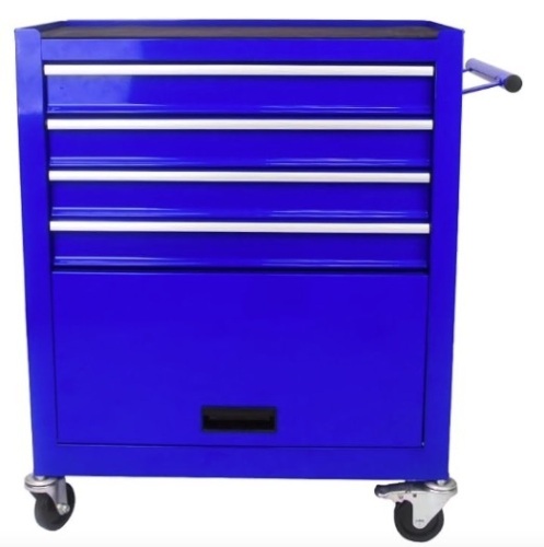 Rolling Tool Chest, 4-Drawer Rolling Tool Box with Interlock System and Wheels for Garage, Warehouse, Workshop, Repair Shop Blue - Lot 16