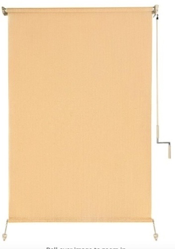 CICADA SPEECH Outdoor Roller Shade Roll Up Shade (lat) ato Winds for Deck Porch Bealcony Bachara (7 5 WX8 L), Whest - Lot 139