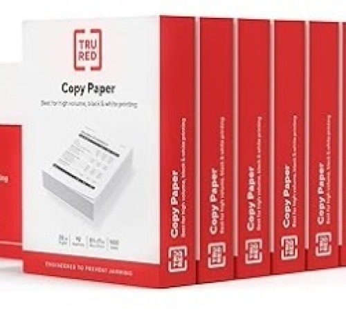 TRU RED 8.5" x 11" Copy Paper-5 reams - Lot 312