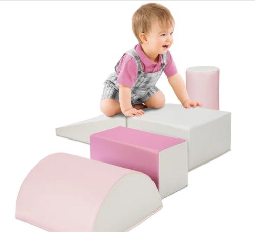 5-Piece Kids Climb & Crawl Soft Foam Shapes Structure Playset - Lot 323