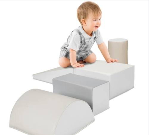 5-Piece Kids Climb & Crawl Soft Foam Shapes Structure Playset - Lot 326