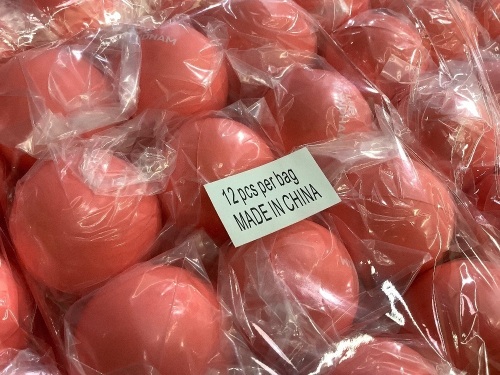 Coral color stress balls- case of 500 - Lot 327