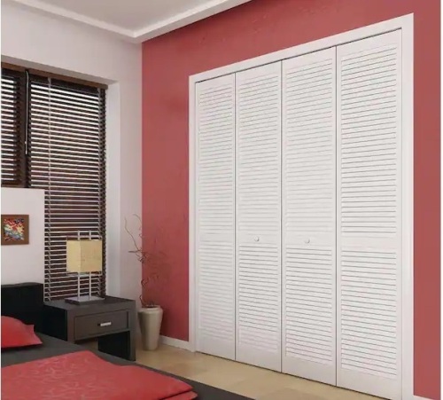 24 in. x 80 in. Solid Core White Wood Interior Closet Bi-fold Door - Lot 145