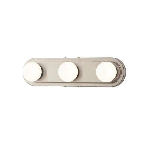 HAMPTON BAY Midford 3-Light Brush Nickel LED Bathroom Vanity Light Bar - Lot 5188