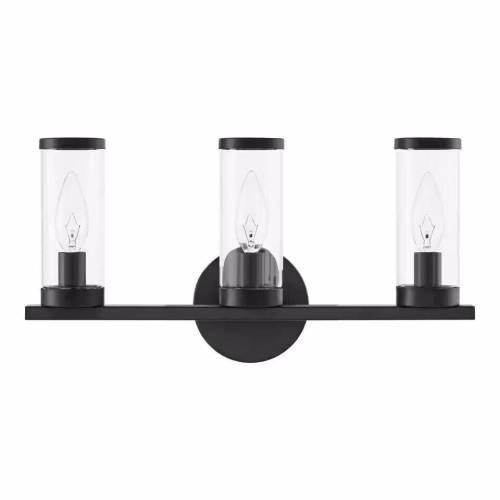 Hampton Bay Loveland 16.625 in. 3-Light Black Bathroom Vanity - Lot 5191