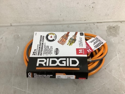 25FT Rigid 14 Gauge Extension Cord - Lot 5302