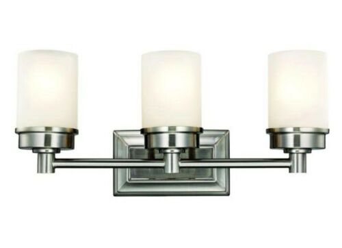 Hampton Bay 1001-220-862 3-Light Vanity Fixture Brushed Nickel - Lot 5631