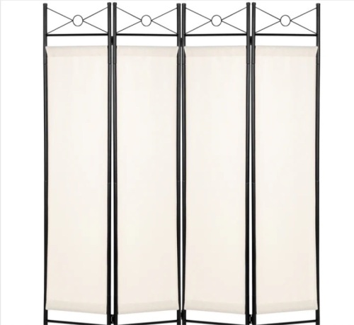 4-Panel Folding Privacy Screen Room Divider Decoration Accent, 6ft - Lot 369
