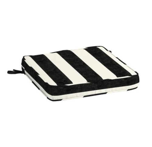 Lot of (3) Arden Selections ProFoam 20 in. x 20 in. Onyx Black Cabana Square Outdoor Seat Cushions - Lot 300