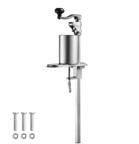 Vevor Commercial Can Opener Stainless Steel Manual Table Clamp Can Opener for Adjustable Height Up to 15.7 in. Tall - Lot 670