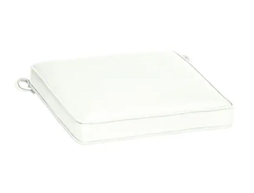 Arden Selections Oasis 19 in. x 19 in. Square Outdoor Seat Cushion in Cloud White - Lot 310