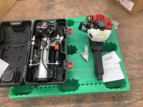 2-Stroke Jack Hammer - Used, has Compression, and a 4-Stroke Post Driver - Broken - Lot 226