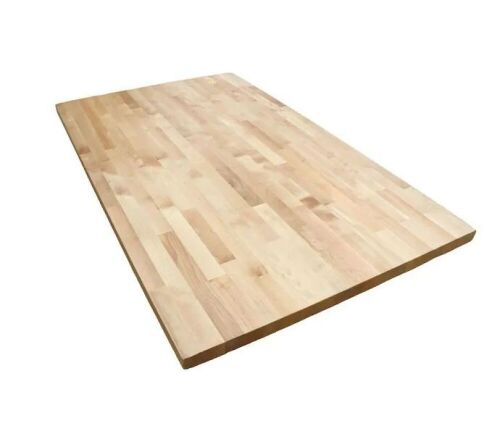 4 ft. L x 30 in. D Unfinished Birch Solid Wood Butcher Block Desktop Countertop With Eased Edge  - Lot 81