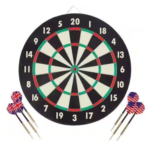 Trademark Games Dart Board Game Set with Six 17 g Brass Tipped Darts  - Lot 601