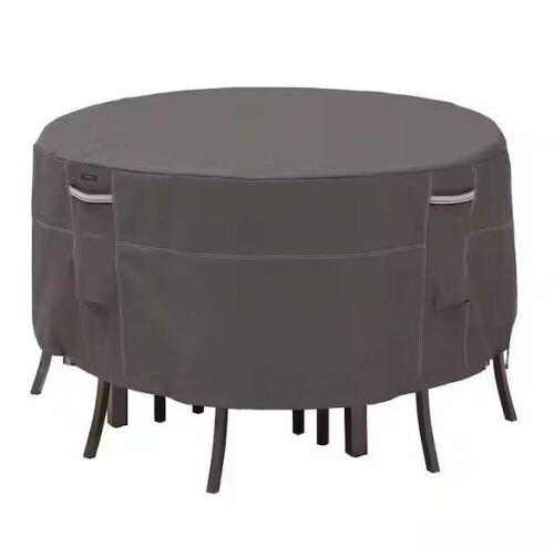 Ravenna 60 in. Dia x 23 in. H Small Round Patio Table and Chair Set Cover - Lot 681