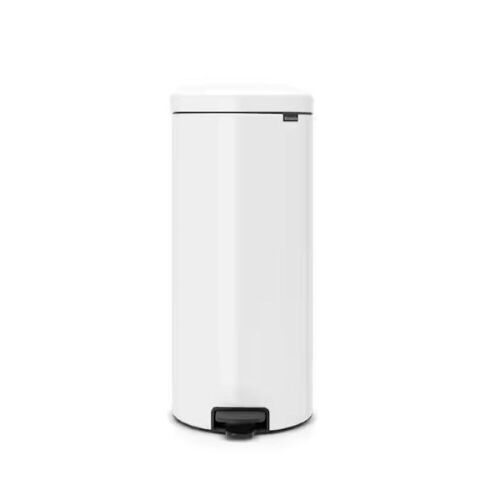 Brabantia NewIcon 8 Gallon White Step On Trash Can  - Lot 311