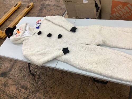 Funziez! Silver Lilly Adult Plush One Piece Cosplay Snowman Costume, Small  - Lot 581
