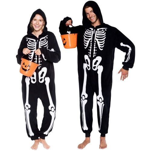 Funziez! Silver Lilly Adult Plush One Piece Cosplay Skeleton Costume, Large - Lot 306