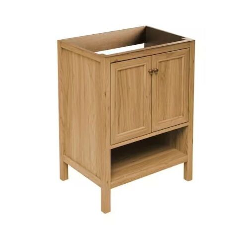 Swiss Madison Chateau 23.55 in. W x 17.9 in. D x 32.5 in. H Bath Vanity Cabinet without Top in Natural Oak  - Lot 233