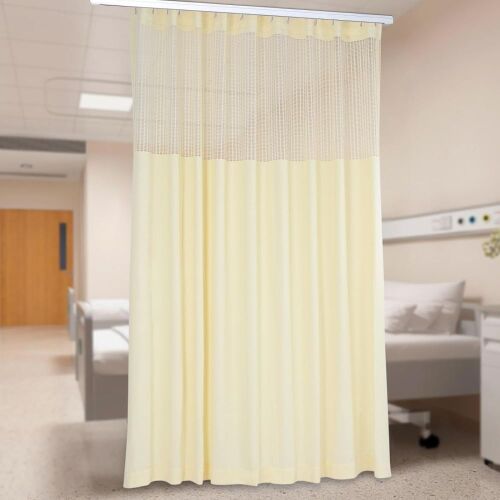 Room Divider Privacy Curtain with Mesh Top, 15' x 8'  - Lot 629