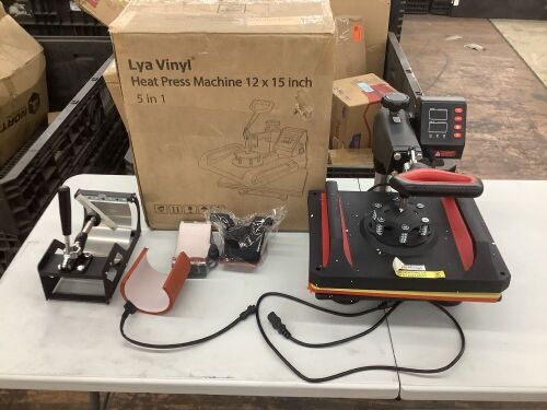 LyaVinyl 5 in 1 Heat Press 12" x 15"  - Lot 194