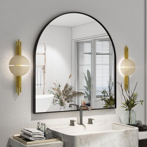 Arched Wall Mirror  - Lot 399