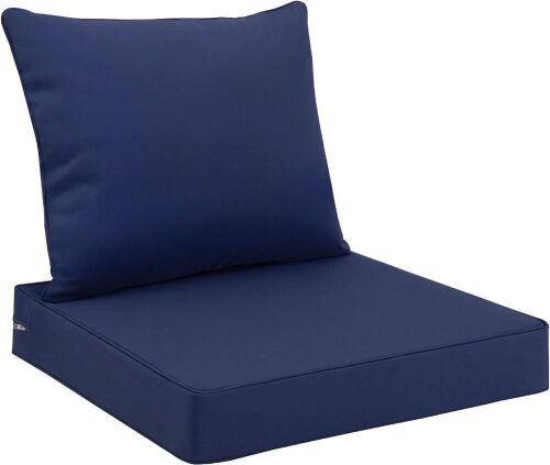 Favoyard Outdoor Seat Cushion with Removable Cover 24 x 24 Inch - Lot 529