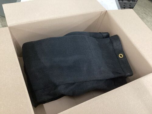 Black Mesh Sun Shade 7' x ?  - Lot 687