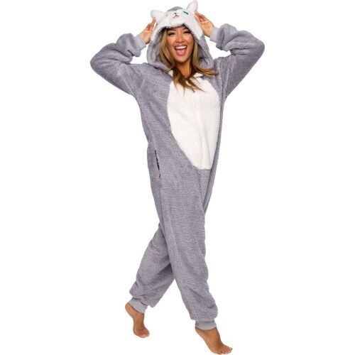 Funziez! Adult Plush One Piece Cosplay Husky Costume, Medium  - Lot 144