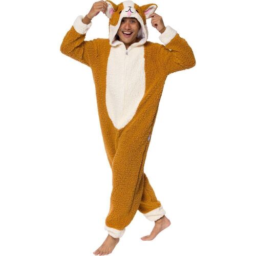 Funziez! Silver Lilly Adult Sherpa One Piece Cosplay Corgi Costume, Small - Lot 146